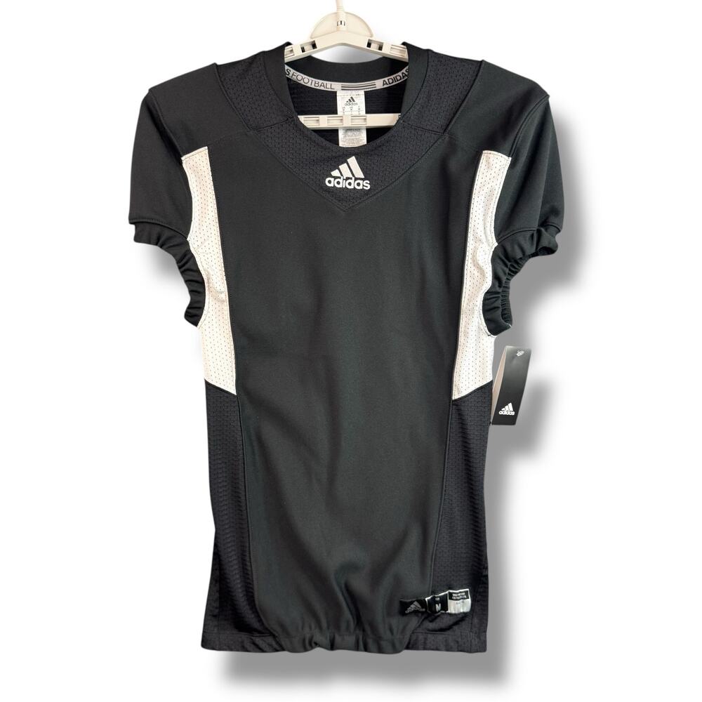 ADIDAS Techfit Hyped Football Jersey‎ Size Medium Black AZ9301